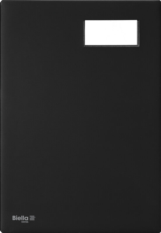 Biella Sammelmappe für A4, Kunststoff, Schwarz