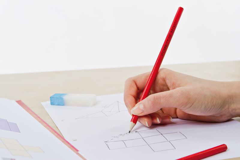 Q-CONNECT Bleistift, HB, Mine Ø 2 mm, rot – 12er-Set