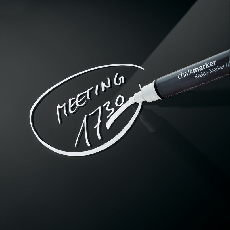Sigel Whiteboard – 130 × 55 cm, Glas, magnetisch, Wandmontage, inkl. Magnete, Montagesatz, Magnetwürfel