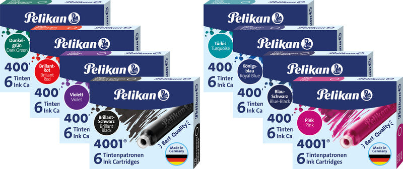 Pelikan Tintenpatronen 4001 – Königsblau, geruchsarm