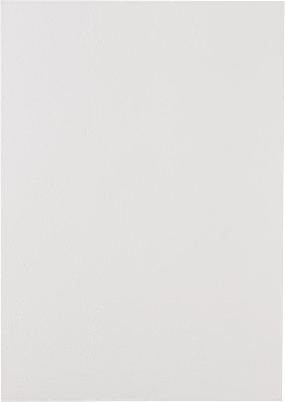 GBC Umschlagdeckel LeatherGrain – weiss, Karton – 100 Stk.