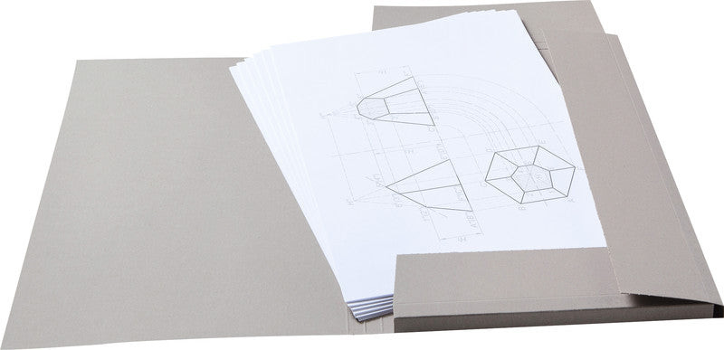 Folia Zeichenmappe – Grau – 315 × 30 × 440 mm – für A3