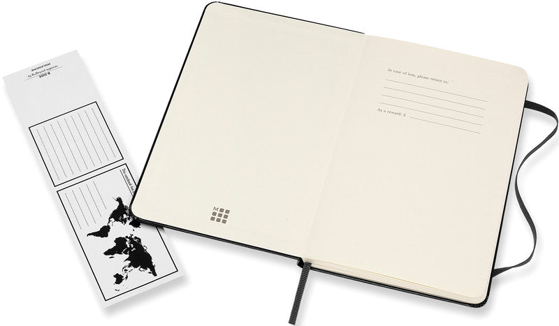 Moleskine Notizbuch, 115 × 180 mm, liniert, Leimbindung, Hardcover, 208 Seiten, 70 g/m² – schwarz
