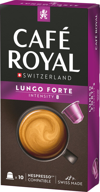 Café Royal Kaffeekapseln Lungo Forte – für Nespresso – Intensität 8 – 100 Kapseln