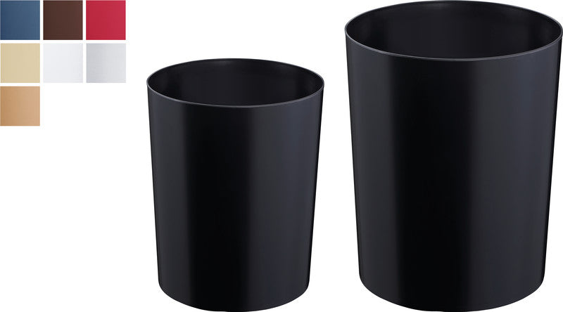 Zwingo Sicherheitspapierkorb – 13 l – Kunststoff, lichtgrau – TÜV – Ø 245 × H 300 mm