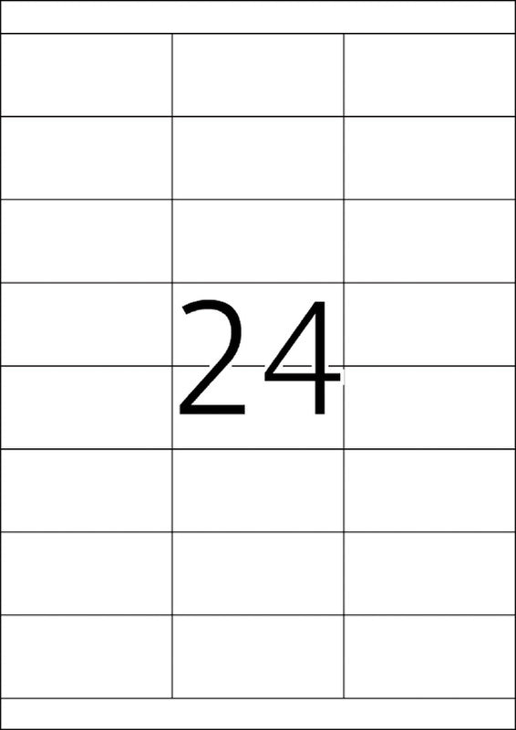 HERMA Drucketiketten, 70 mm × 34 mm, weiss, Papier, permanent, 2400 Etiketten (100 Blätter)