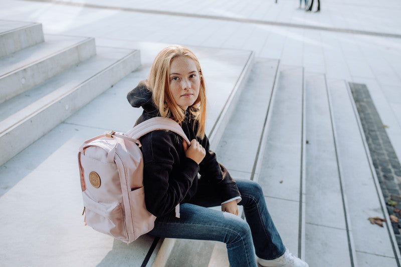Beckmann City Light – Notebook-Rucksack – für 13"-Notebook, 20 l, rPET, rosa