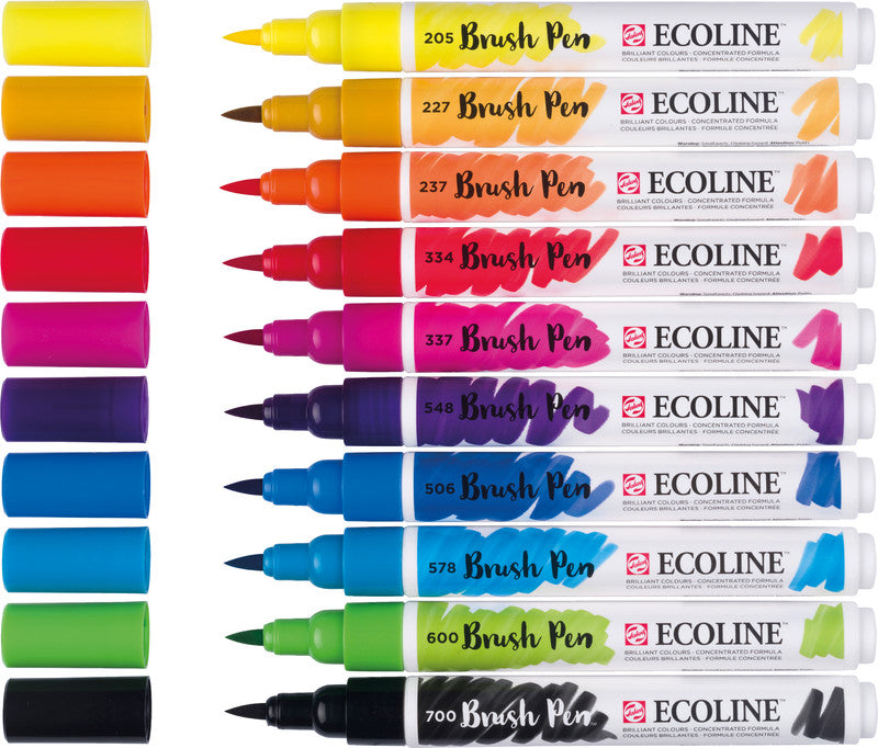 Talens ecoline Filzstifte Basic, auswaschbar, 10 Farben