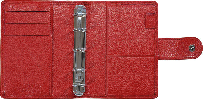 Succes Mini Ringbuch Classic Cadiz Agenda – Ringbindung, 10,5 × 12,5 cm, rot