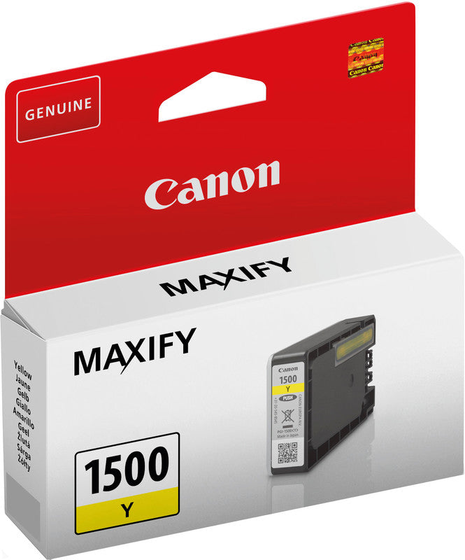 Canon Tintenpatrone PGI-1500, Gelb – für Inkjetdrucker/Multifunktionsgeräte