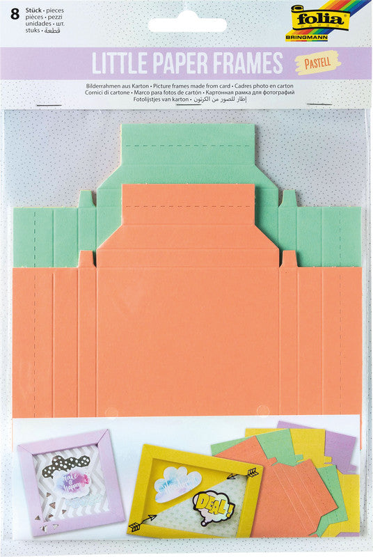Folia Bilderrahmen-Set – 8 Bilderrahmen – 90 × 90 mm, 90 × 120 mm