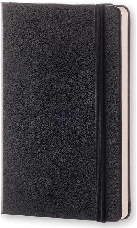 Moleskine Notizbuch, 90 × 140 mm, punktkariert, Leimbindung, Hardcover, 192 Seiten, 70 g/m² – schwarz