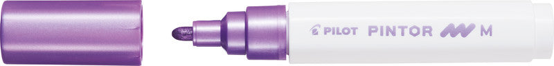Pilot Pigment-Marker Pintor – Rundspitze 1,5-2,2 mm – Metallisch Violett – Für dunkle Oberflächen geeignet