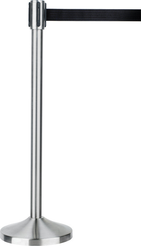 Alco Absperrpfosten mit 3,0 m Gurt, 100 cm, Ø 32 cm, Rot/Schwarz, 12,5 kg