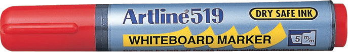 Artline Whiteboard-Marker 519 – Keilspitze 2-5 mm – Rot – Trocken abwischbar