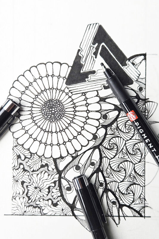 Talens Fineliner – 3er-Set – Schwarz – Wasserfest