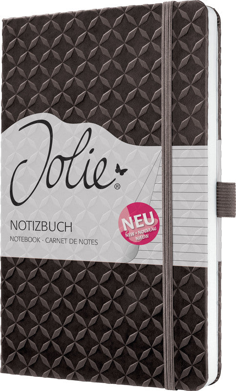 Sigel Notizbuch A5, liniert, Fadenheftung, Hardcover, 174 Seiten, perforiert, 80 g/m² – braun