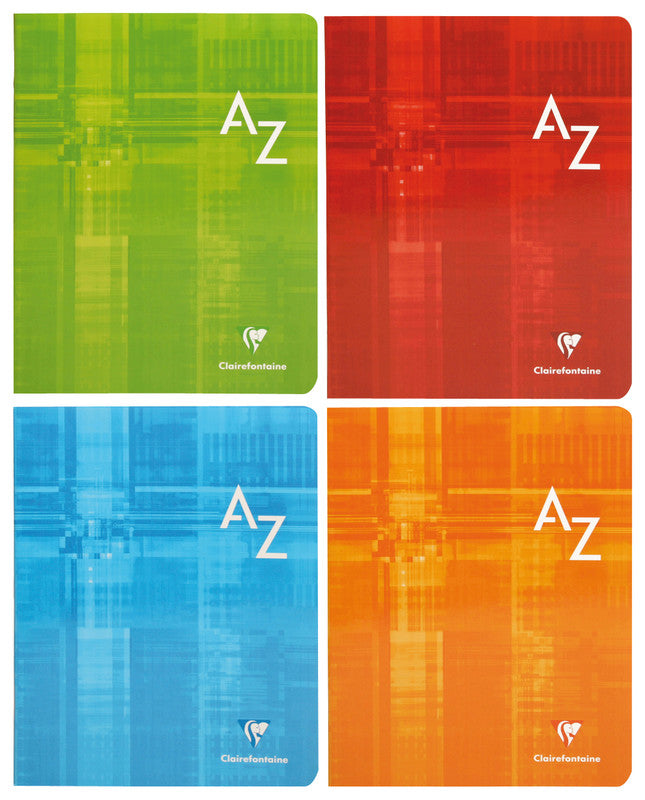 Clairefontaine Notizheft, 170 × 220 mm, kariert, 5 mm, Klammerheftung, Karton, 96 Seiten, 90 g/m² – sortiert