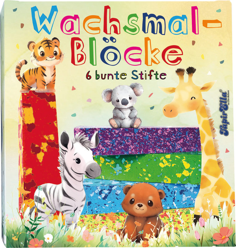 Tapirella Wildtiere – Wachsmalkreiden – Set – 6 Farben