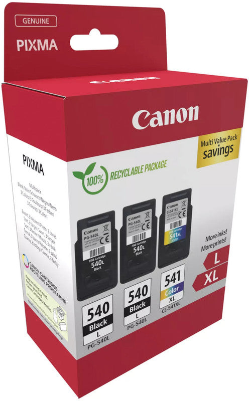 Canon Tintenpatronen-Multipack PG-540/CL-541, 3er-Pack – für Inkjetdrucker/Multifunktionsgeräte