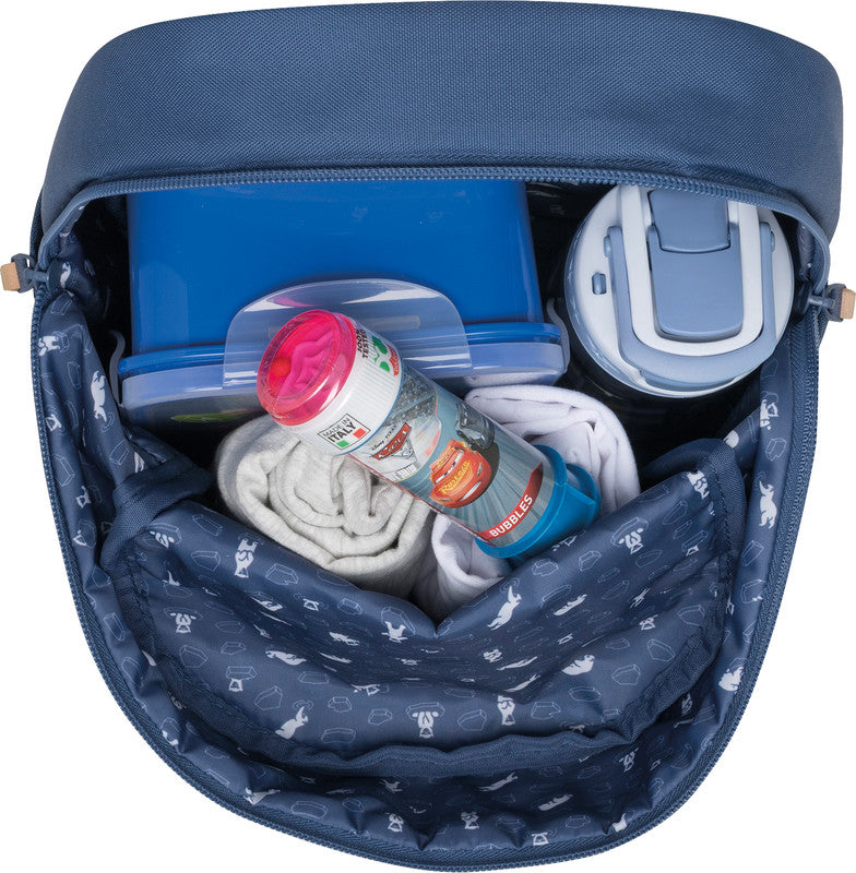 Beckmann Kindergartenrucksack Urban Mini – Dusty Blau – Recycelte Materialien