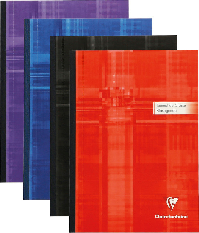 Clairefontaine Unterrichtsbuch A5, 240 Seiten, perforiert, 90 g/m² – farbig sortiert
