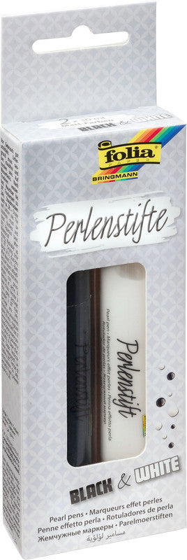 Folia Perlenstifte – Set – 2 Stück, sortiert, 2 × 30 ml