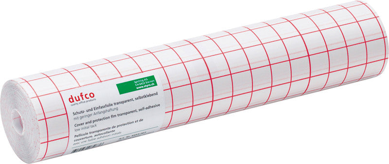 Dufco Klebefolie – glänzend, permanent, transparent – 30,0 × 2500,0 cm
