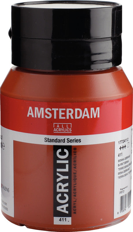 Royal Talens Amsterdam – Acrylic Standard – Acrylfarbe – Siena gebrannt, 500 ml