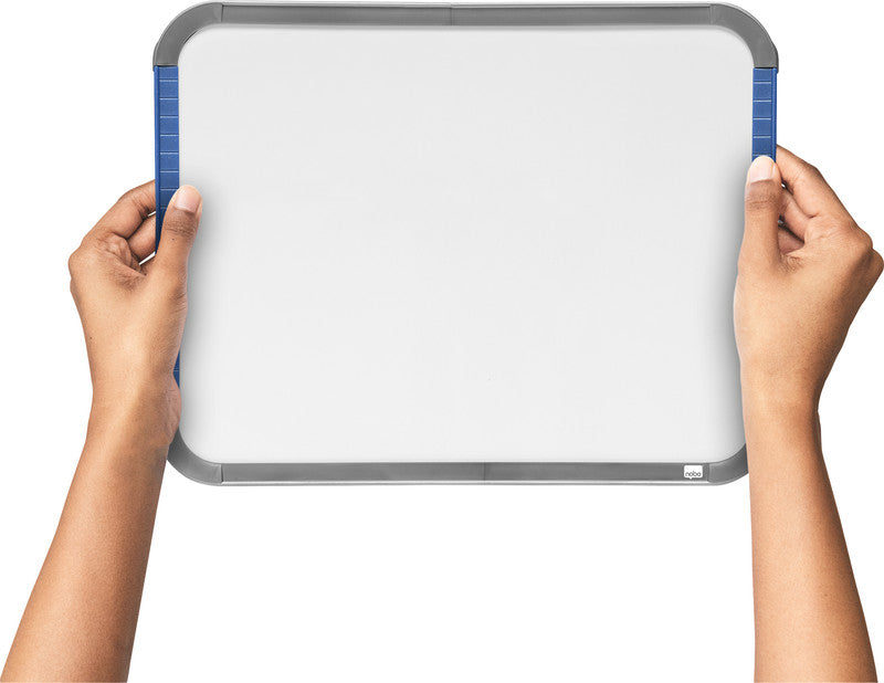 Nobo Whiteboard – 22 × 28 cm, magnetisch, Kunststoffrahmen, Wandmontage, inkl. Montagesatz