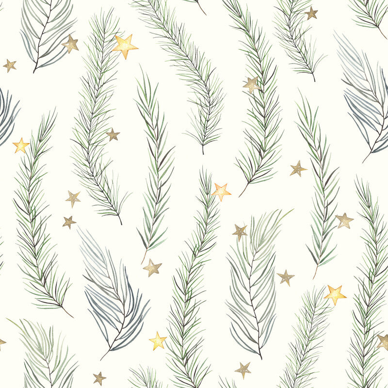 Fasana Servietten Branches mit Sternen – 33 × 33 cm – 3-lagig, Tissue – 20 Stk., FSC