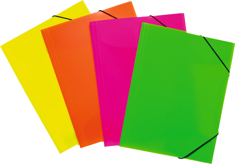 HERMA Sammelmappe, für A4, Kunststoff, sortiert, mit Gummizug