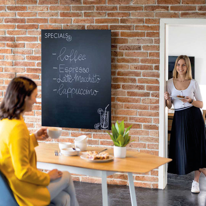 Sigel Whiteboard – 90 × 120 cm, Glas, magnetisch, Wandmontage, inkl. Magnete, Montagesatz