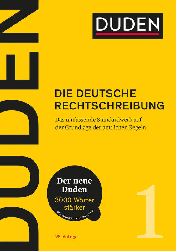 Duden Buch – Die deutsche Rechtschreibung (Band 1), Hardcover, 1'296 Seiten, Deutsch