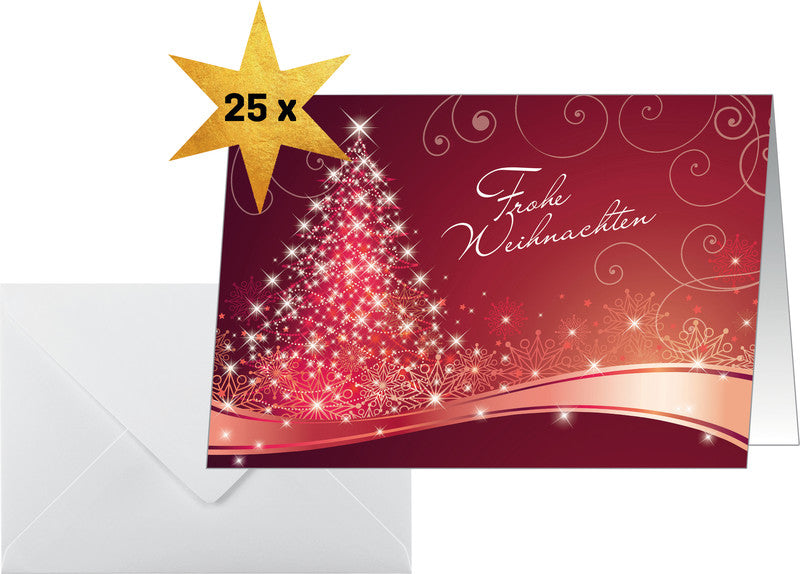 Sigel Weihnachtsgrusskarte (Christmas Swing) – A6 (105 × 148 mm) – mit Umschlägen, für Inkjet/Laser/Kopierer