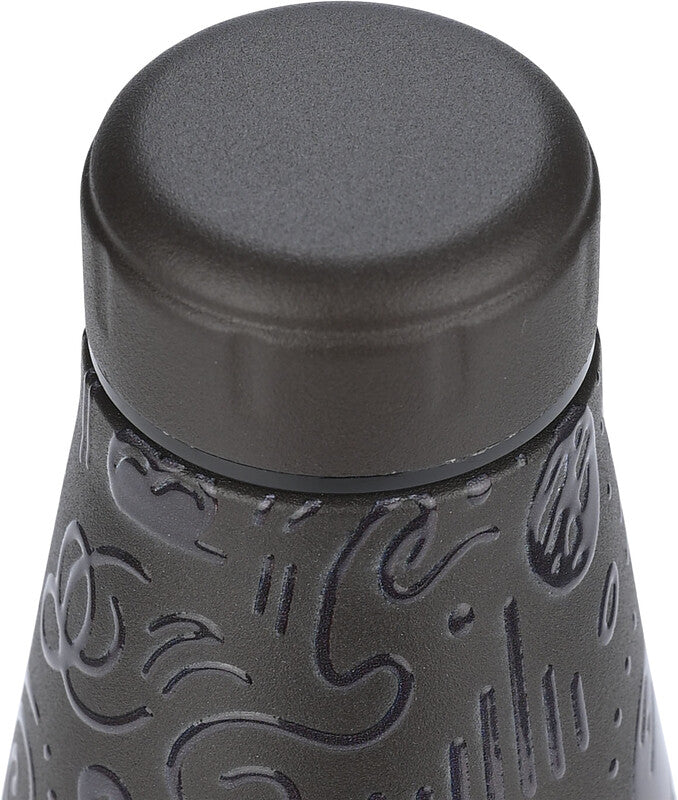 Estia Trinkflasche – 5 dl – Edelstahl, isoliert, Schraubverschluss, auslaufsicher, BPA-frei – Noir Echo