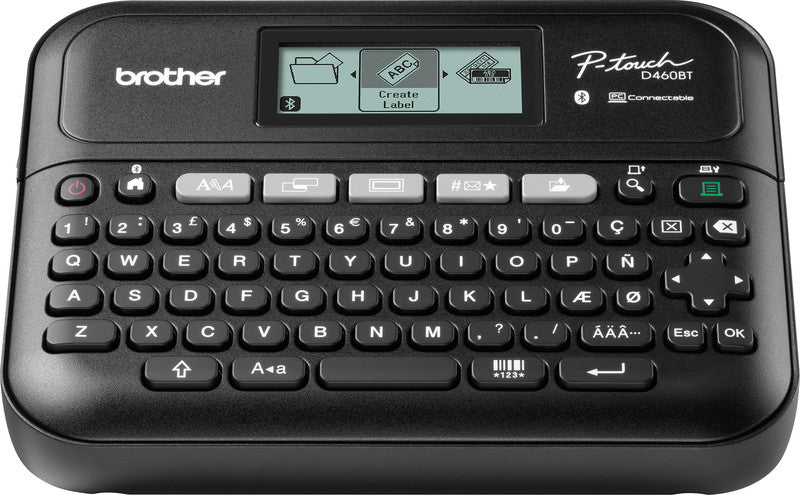 Brother D460BTVP – Beschriftungsgerät für TZe-Bänder 3,5–18 mm, USB, Auto-Cutter