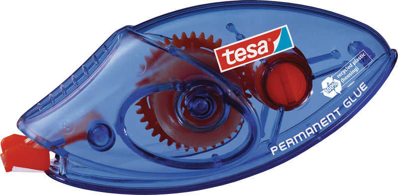 TESA ecoLogo Kleberoller – extra stark, transparent, lösemittelfrei, für Papier, Karton, Fotos