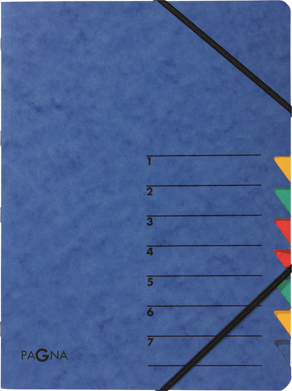 Pagna Sammelmappe für A4, Karton, mehrfarbig, mit Gummizug