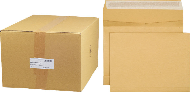 Elco Couvert C4, ohne Fenster, selbstklebend, braun, 140 g/m² – 100 Stk.