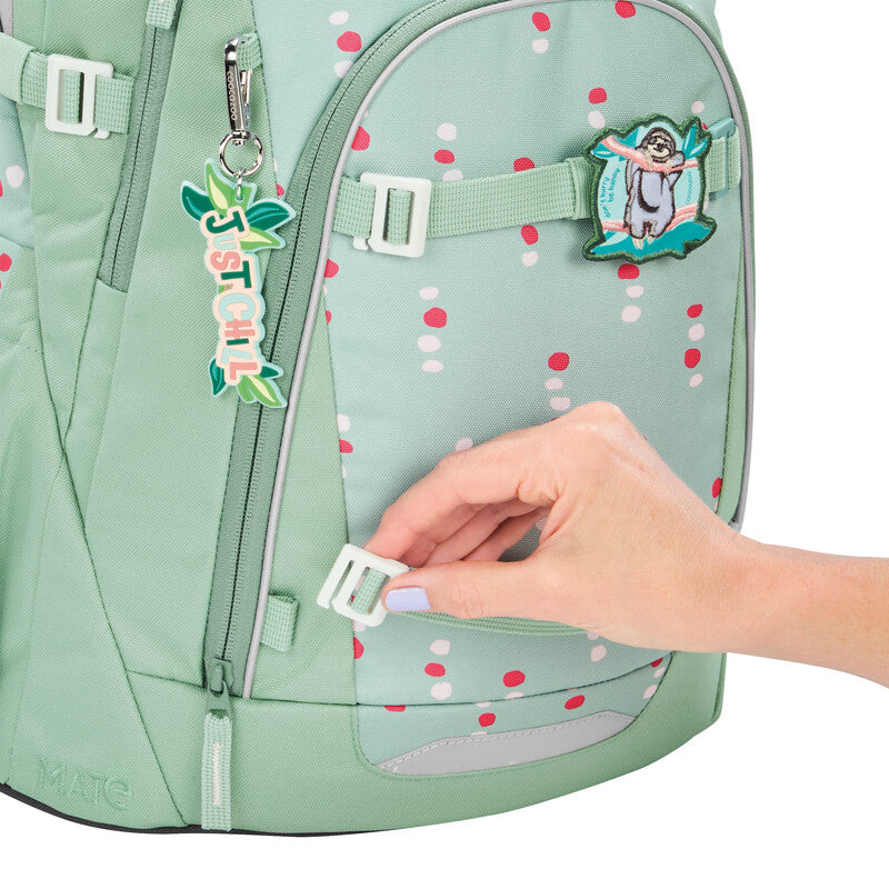 Coocazoo Rucksack Mate – Dancing Dots – 30 l, 30 × 46 × 23 cm – aus recycelten PET-Flaschen