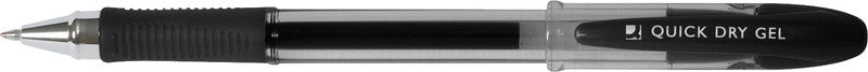 Q-CONNECT Gelschreiber – Schwarz, 0,7 mm, Kappe
