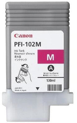 Canon Tintenpatrone PFI102M, Magenta, 130 ml – für Inkjetdrucker/Multifunktionsgeräte