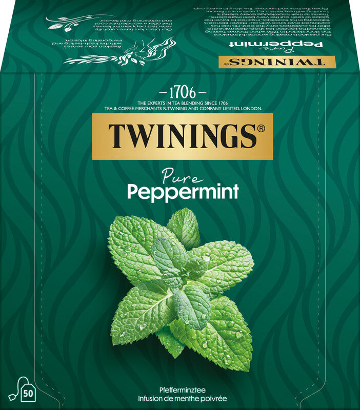 Twinings – Pure Pfefferminze – Teebeutel, Kräutertee – 50 Beutel