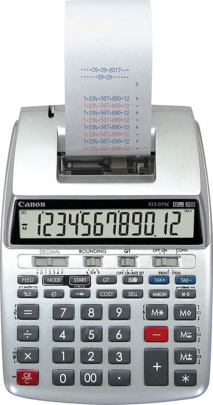 Canon P23-DTSC II – Druckrechner, Silber