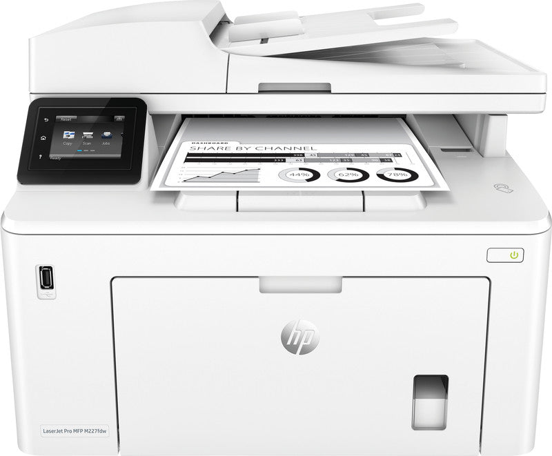 HP Laserjet Pro M227fdw – S/W Laser-MFP A4, 4-in-1 – USB/WLAN – Duplex, 35-Blatt ADF – 28 Seiten/Min. S/W