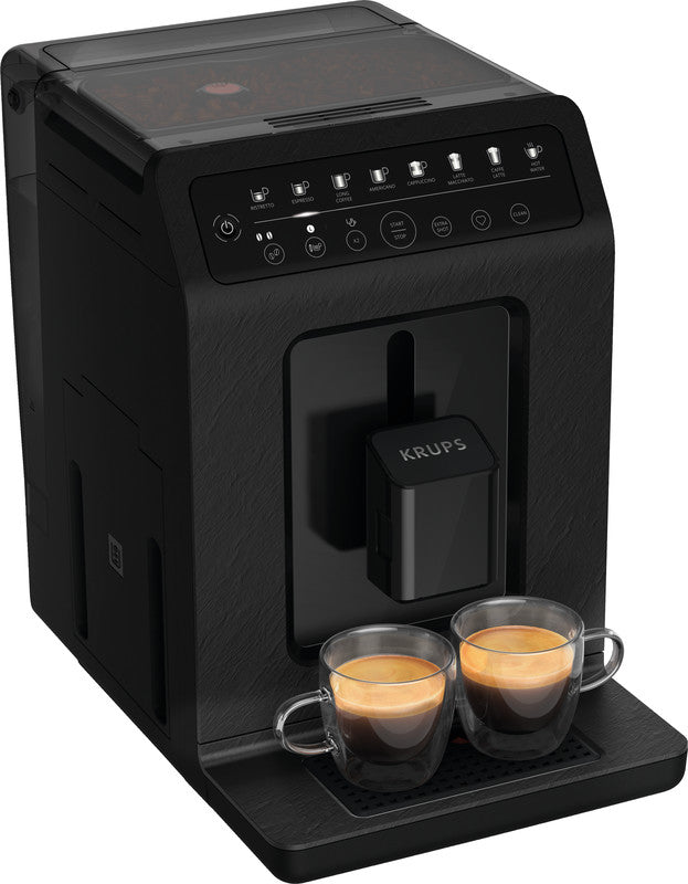 Krups Kaffeevollautomat – 2,3 l, 260 g, 2 Tassen, Schwarz