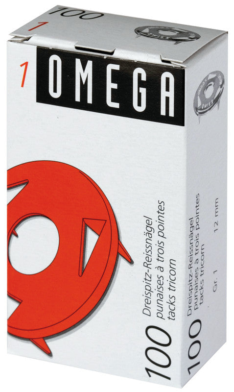 Omega Reissnägel – Metall, 100 Stück