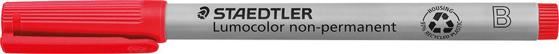 Staedtler Non-Permanent-Marker Lumocolor – breite Keilspitze 1-2,5 mm – rot – nachfüllbar