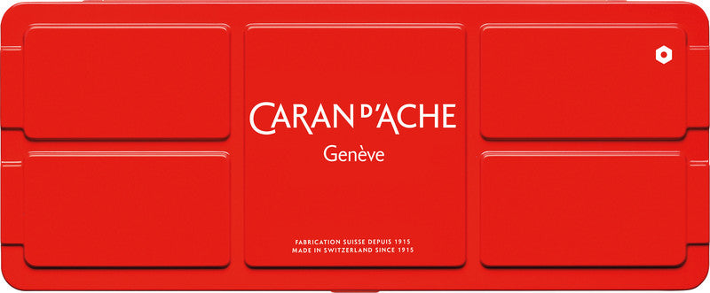 Caran d-Ache Caran d'Ache – Studio – Gouache – Set – 14 Farben, inklusive Deckweiss, mit Pinsel